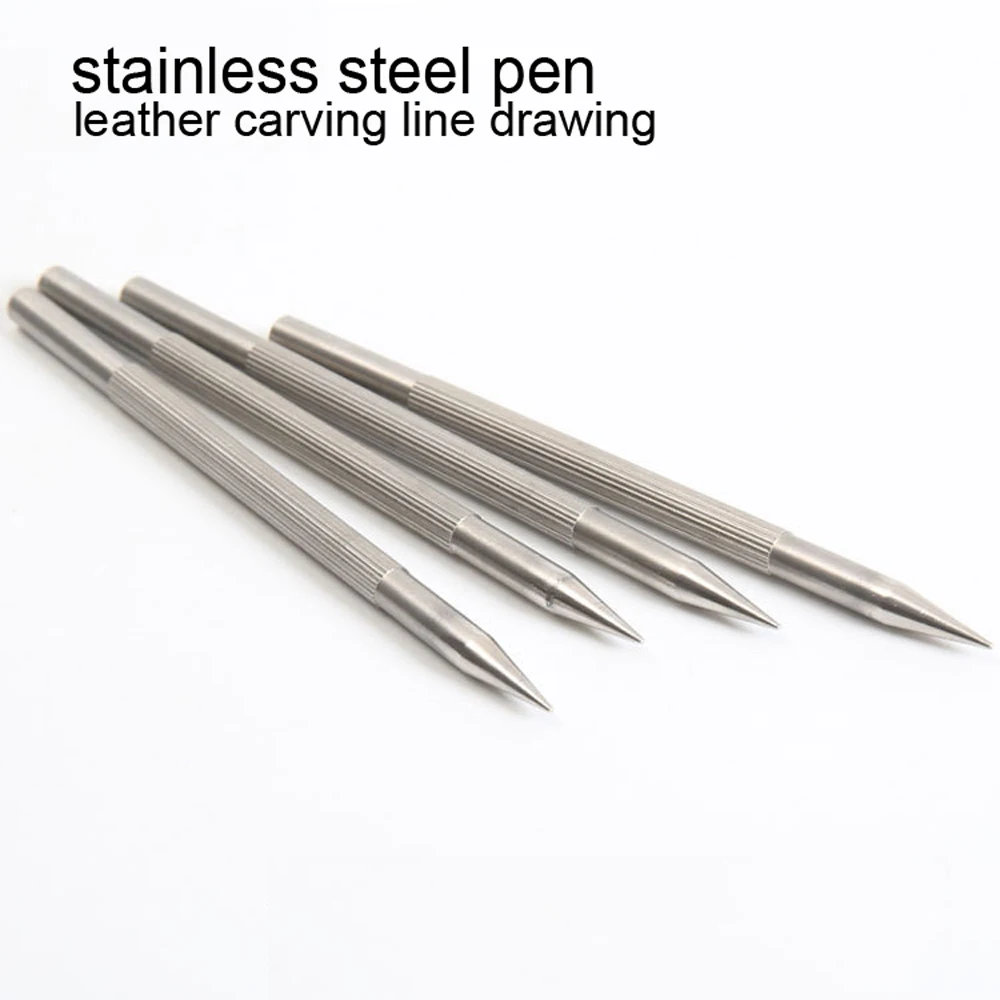 DIY leather craft carving line drawing making pen hand tool stainless steel material
DIY leather craft carving line drawing making pen hand tool stainless steel material