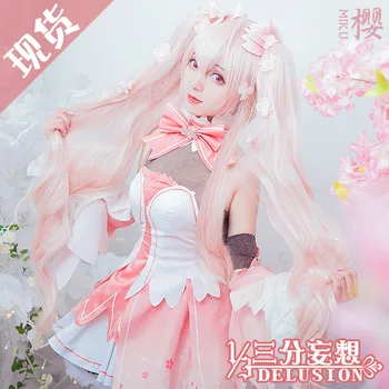 Anime! Vocaloid Miku Sakura Pink Lolita Dress Lovely Uniform Cosplay Costume New Year Halloween Outfit For Women Free Shipping
Anime! Vocaloid Miku Sakura Pink Lolita Dress Lovely Uniform Cosplay Costume New Year Halloween Outfit For Women Free Shipping