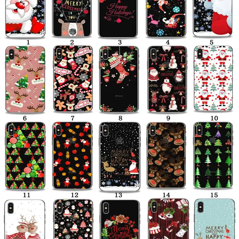 Merry Christmas Soft Phone Case For iPhone X 6 6S 7 8 Plus 5 5s 5C Case Santa Claus Elk Gift Transparent Cover Color Painting
Merry Christmas Soft Phone Case For iPhone X 6 6S 7 8 Plus 5 5s 5C Case Santa Claus Elk Gift Transparent Cover Color Painting