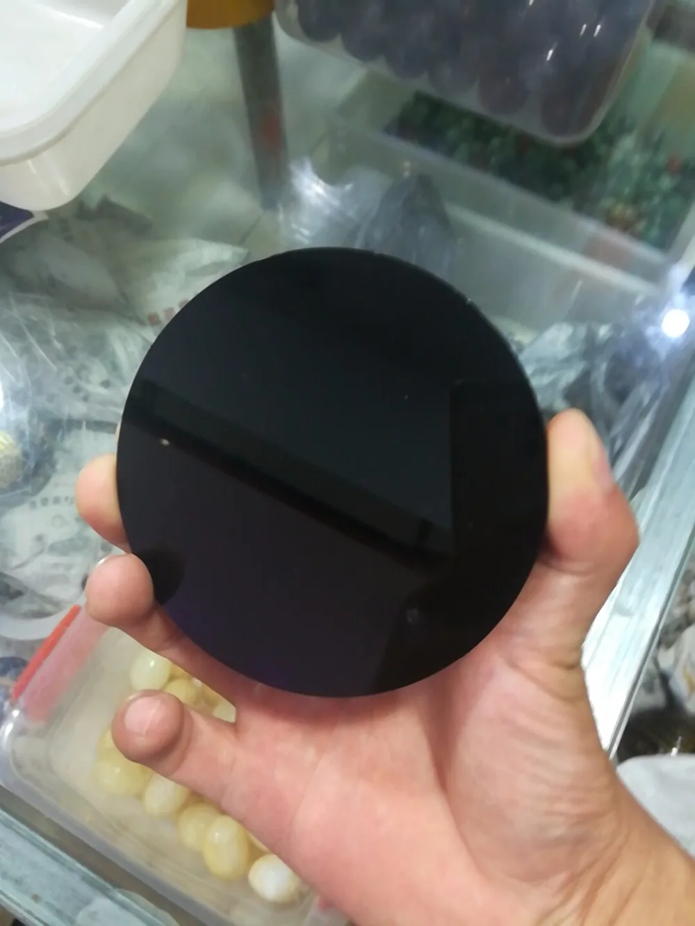 New arrivals high quality 100% natural black obsidian stone circle disk round plate fengshui mirror for home & office decor
New arrivals high quality 100% natural black obsidian stone circle disk round plate fengshui mirror for home & office decor