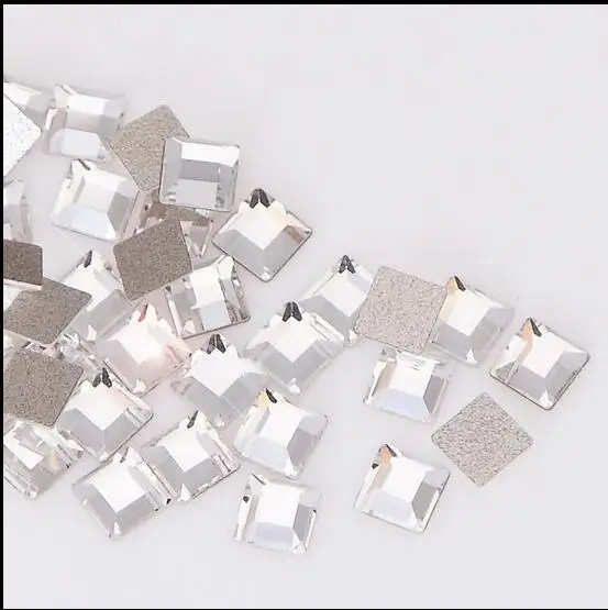 50 шт. Стразы для ногтей 2 мм 4 квадратная специальная форма алмазные линзы