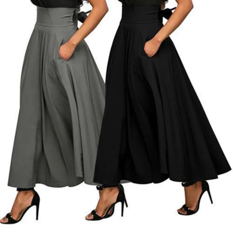 Black Skirt A Line Skirt Women High Waist Vintage Bow Falda Larga Long Office Ladies OL Summer 2019 Elegant Saia Jupe Femme
Black Skirt A Line Skirt Women High Waist Vintage Bow Falda Larga Long Office Ladies OL Summer 2019 Elegant Saia Jupe Femme