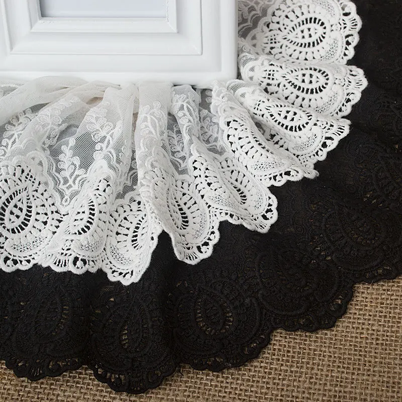 3Yards/lot New 20cm thickened quality lace fabric Net Yarn skirt embroidery Sheets curtains decorative edge GRL0165
3Yards/lot New 20cm thickened quality lace fabric Net Yarn skirt embroidery Sheets curtains decorative edge GRL0165
