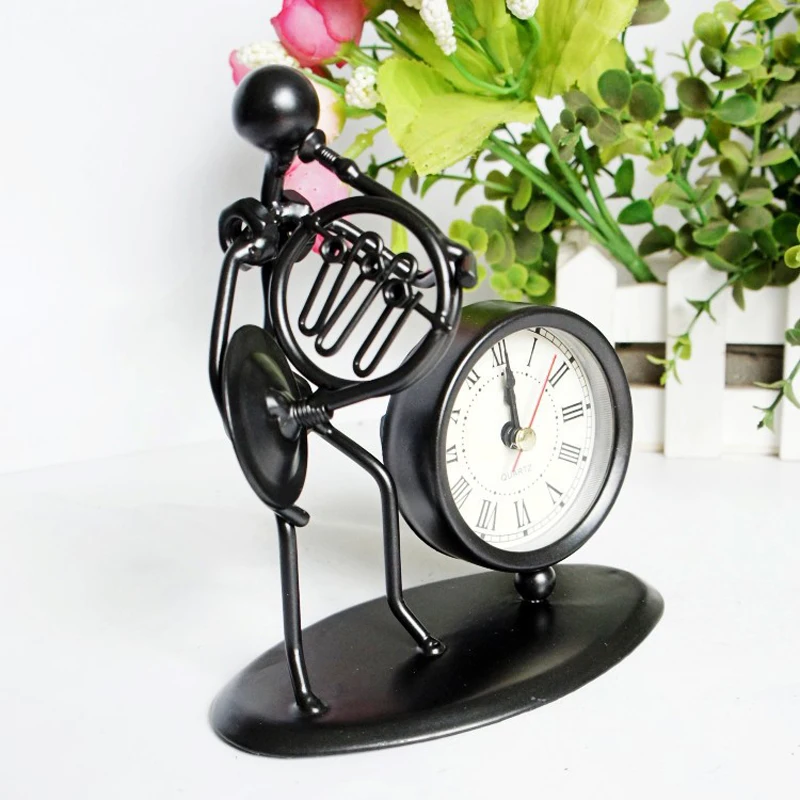 Artificial Metal Craft French Horn Mellophone Roman Number Desk Clock as Business Father Boy Friend Gift For Home Decoration
Artificial Metal Craft French Horn Mellophone Roman Number Desk Clock as Business Father Boy Friend Gift For Home Decoration