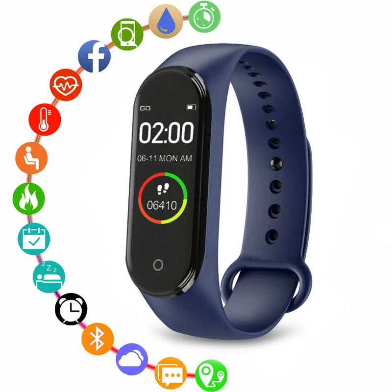 NEW M4 Smart Watch Message Reminder with Activity Tracker Heart Rate Monitor Waterproof Bluetooth Sport Watch for Android IOS
NEW M4 Smart Watch Message Reminder with Activity Tracker Heart Rate Monitor Waterproof Bluetooth Sport Watch for Android IOS