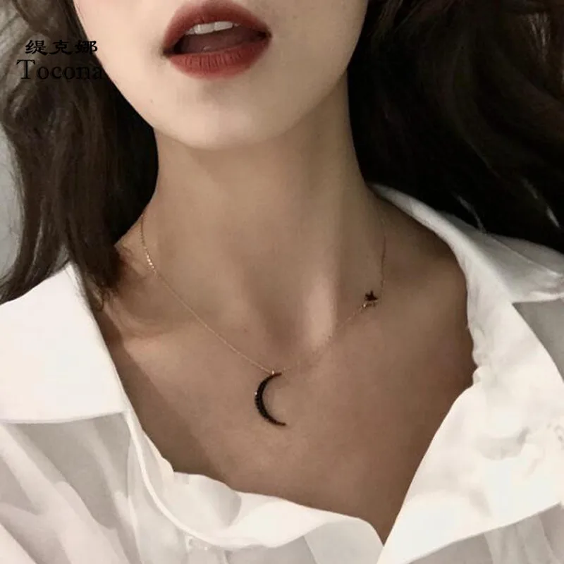 Tocona 2 Style Gold Color Necklaces New Fashion Simple Style Moon Star Shape Chain Chokers Necklace For Women Ladies Gift 7027
Tocona 2 Style Gold Color Necklaces New Fashion Simple Style Moon Star Shape Chain Chokers Necklace For Women Ladies Gift 7027