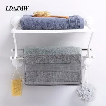 Magic Suction Cup Bathroom Shelf Towel Bar Double-layer Multi-function Kitchen Storage Rack Cosmetic Toiletries Organizer
Magic Suction Cup Bathroom Shelf Towel Bar Double-layer Multi-function Kitchen Storage Rack Cosmetic Toiletries Organizer