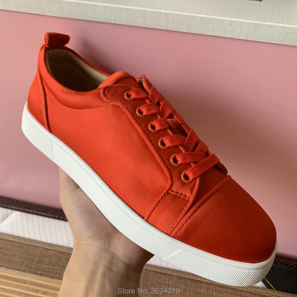 Low Cut cl andgz Full Red silk Genuine leather no Rivet Lace Up Red bottom For Men Sport Shoes Sneakers casual Flat Footwear
Low Cut cl andgz Full Red silk Genuine leather no Rivet Lace Up Red bottom For Men Sport Shoes Sneakers casual Flat Footwear
