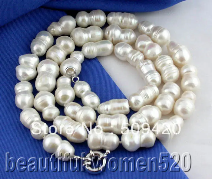 Free Shipping30 " 22mm white baroque double freshwater pearl necklace
Free Shipping30 " 22mm white baroque double freshwater pearl necklace