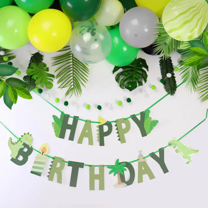 Jungle Party Decoration Dinosaur Balloons Happy Birthday Paper Garland Banner Baby Shower Kids Birthday Dinosaur Party Supply
Jungle Party Decoration Dinosaur Balloons Happy Birthday Paper Garland Banner Baby Shower Kids Birthday Dinosaur Party Supply