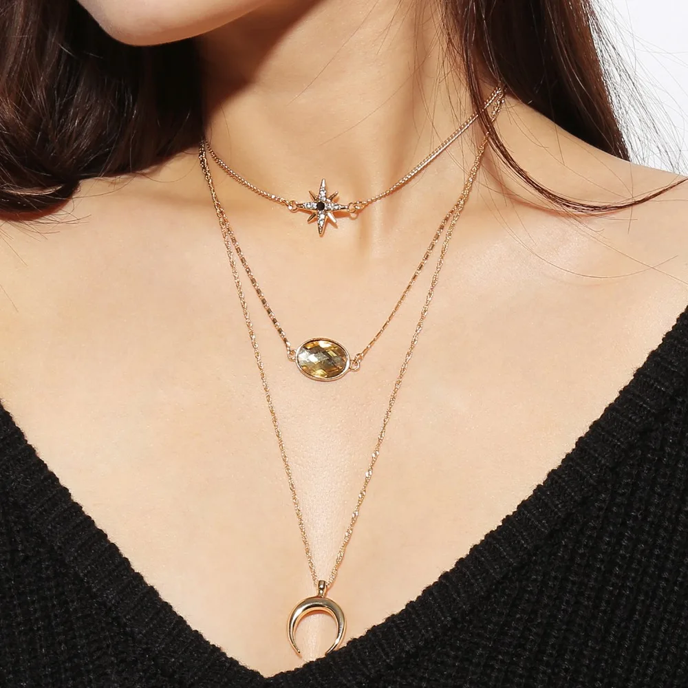 NanBo New Fashion Star Choker Moon Star Necklace Pendant for Trendy Woman Jewelry Gifts US Dropshipping
NanBo New Fashion Star Choker Moon Star Necklace Pendant for Trendy Woman Jewelry Gifts US Dropshipping