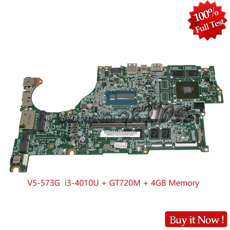 NOKOTION DAZRQMB18F0 NBMBC11001 NB.MBC11.001 For acer aspire V5-573 V5-573G Laptop motherboard GT720M SR16Q i3-4010U CPU
NOKOTION DAZRQMB18F0 NBMBC11001 NB.MBC11.001 For acer aspire V5-573 V5-573G Laptop motherboard GT720M SR16Q i3-4010U CPU