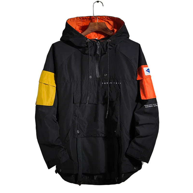 Big Pocket Hip Hop Hooded Patchwork Mens Jacket Coat Male Hoodies coats 2019 Men Black Loose Streetwear Hoody bomber jacket 5XL
Big Pocket Hip Hop Hooded Patchwork Mens Jacket Coat Male Hoodies coats 2019 Men Black Loose Streetwear Hoody bomber jacket 5XL