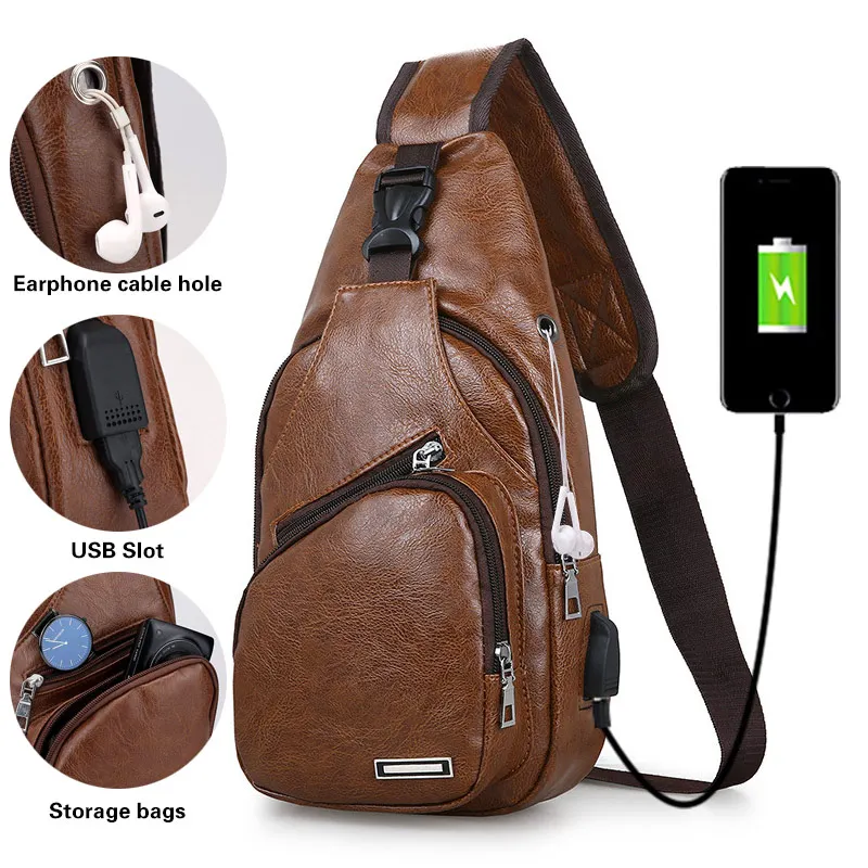 Men chest bag 2019 new arrival hot sale casual bag men convenient USB charging waterproof vintage shoulder men bags
Men chest bag 2019 new arrival hot sale casual bag men convenient USB charging waterproof vintage shoulder men bags