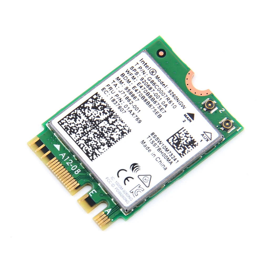 Двухдиапазонная беспроводная карта Wifi 1 73 Гбит/с для Intel 9260 9260NGW 2 4G/5 Ghz 802.11ac Bluetooth 5 0