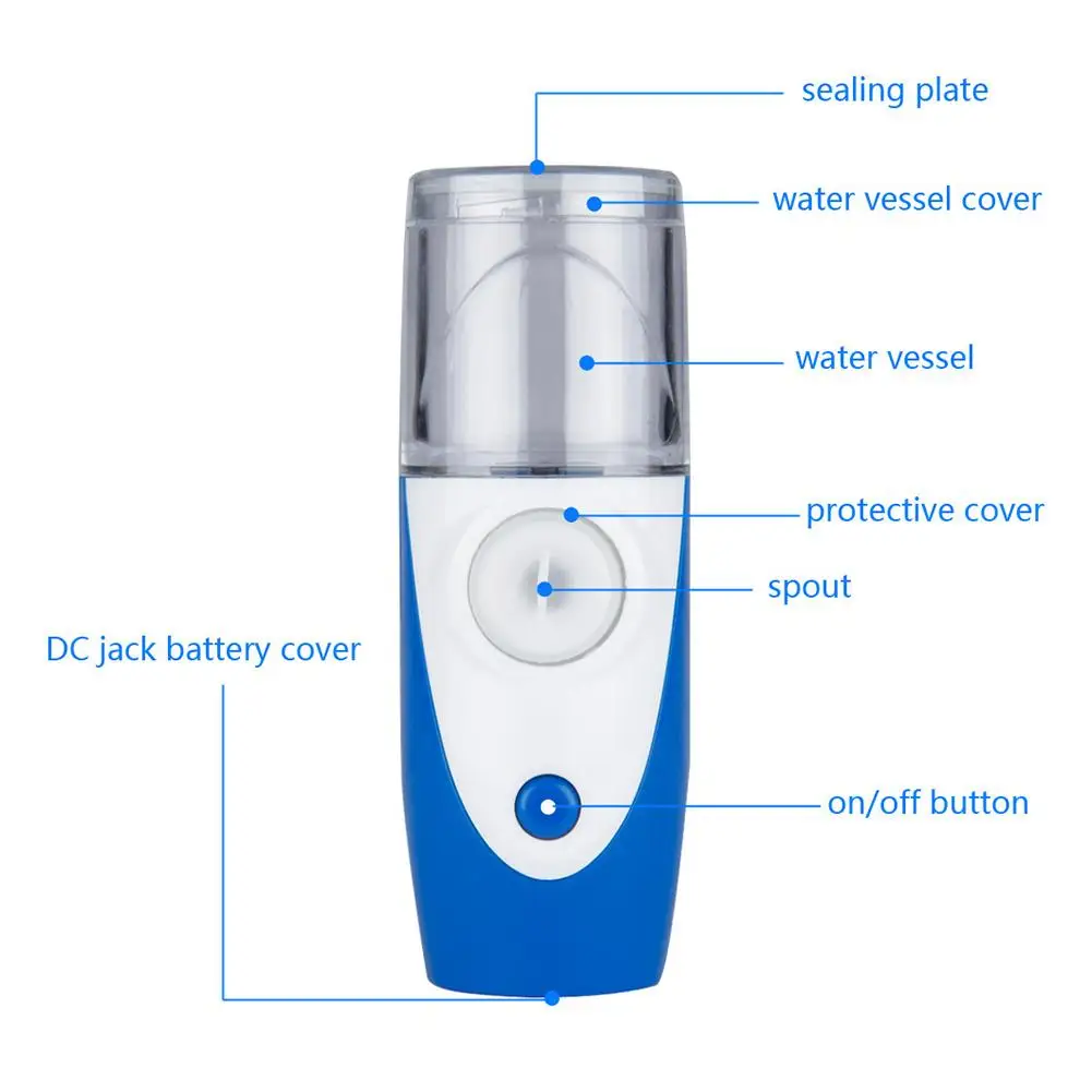 Handheld Portable Rechargeable Micro Net Hole Ultrasonic Nebulizer Ultrasonic Humidifier Water Sprayer
Handheld Portable Rechargeable Micro Net Hole Ultrasonic Nebulizer Ultrasonic Humidifier Water Sprayer