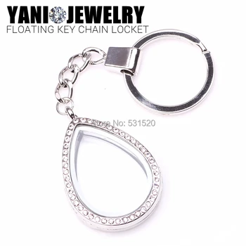 10pcs/lot Free Shipping Alloy Keychains Water Drop Floating Locket with Rhinestone Charms Locket Keychain Ring
10pcs/lot Free Shipping Alloy Keychains Water Drop Floating Locket with Rhinestone Charms Locket Keychain Ring