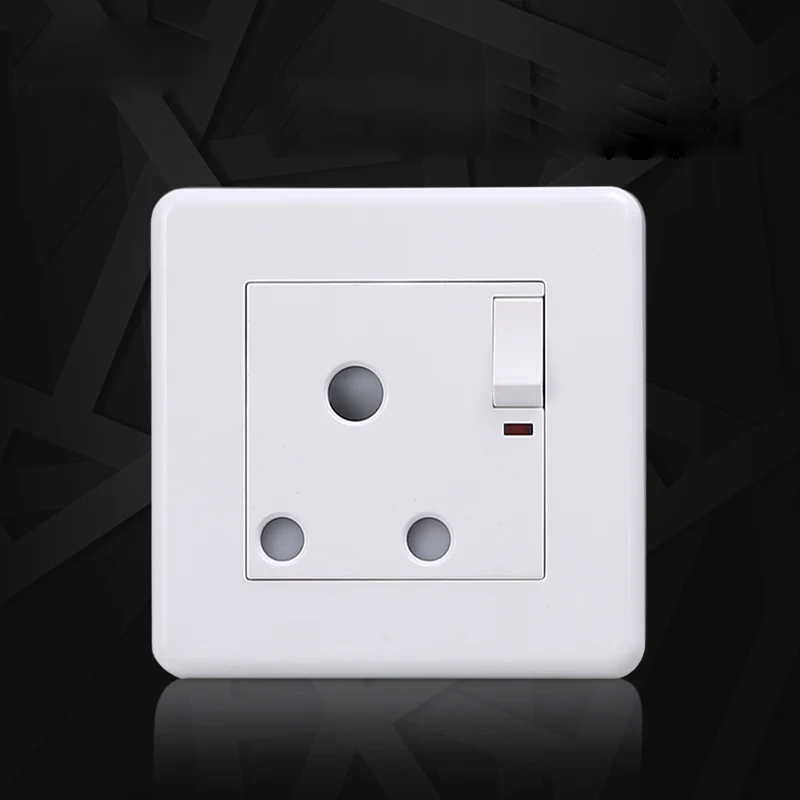 Quality South Africa Electric Wall Outlet Panel White Color 3 Holes Power Socket 15A 250V For Africa Using
Quality South Africa Electric Wall Outlet Panel White Color 3 Holes Power Socket 15A 250V For Africa Using