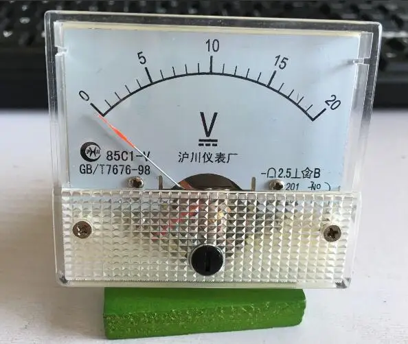85C1 DC 0-20V указатель Тип dc вольтметр измеритель напряжения механический преобразователь
85C1 DC 0-20V указатель Тип dc вольтметр измеритель напряжения механический преобразователь