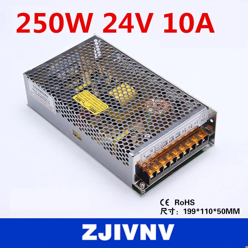factory price 250W 24V 10A SMPS single output switching power supply for LED Strip light, led power supply CCTV cami ac-dc
factory price 250W 24V 10A SMPS single output switching power supply for LED Strip light, led power supply CCTV cami ac-dc