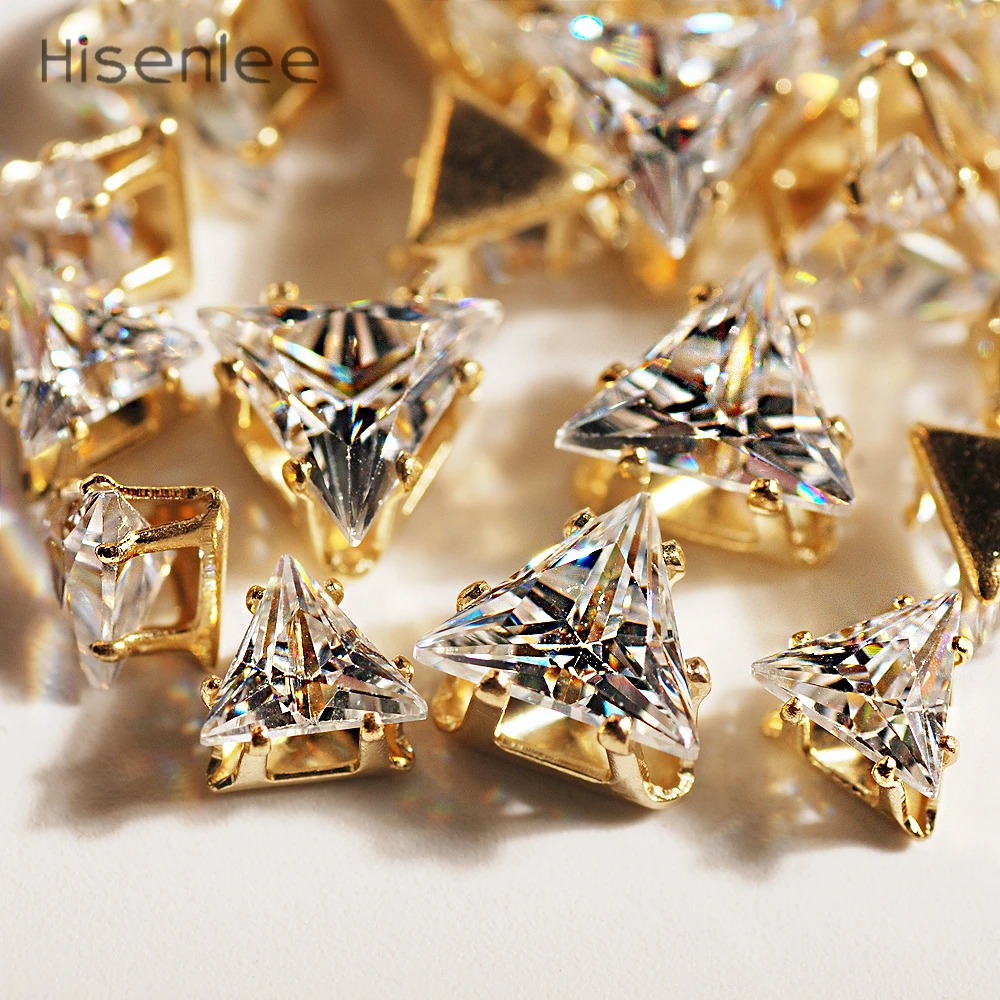 AAA High Quality 6-8mm Triangle Shiny Women's Exquisite Cubic Zirconia Stone Luxury Clear Gem On Jewelry Clothes DIY Accessories
AAA High Quality 6-8mm Triangle Shiny Women's Exquisite Cubic Zirconia Stone Luxury Clear Gem On Jewelry Clothes DIY Accessories
