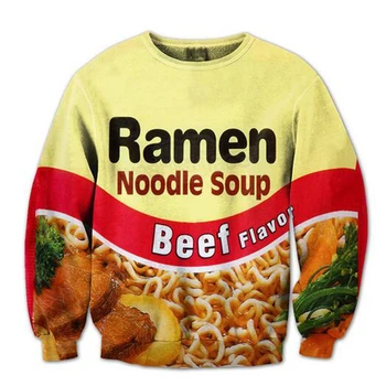 New Fashion Couples Men Women Unisex Food Ramen Noodle 3D Print Hoodies Sweatshirts Jacket Pullover Tops
New Fashion Couples Men Women Unisex Food Ramen Noodle 3D Print Hoodies Sweatshirts Jacket Pullover Tops