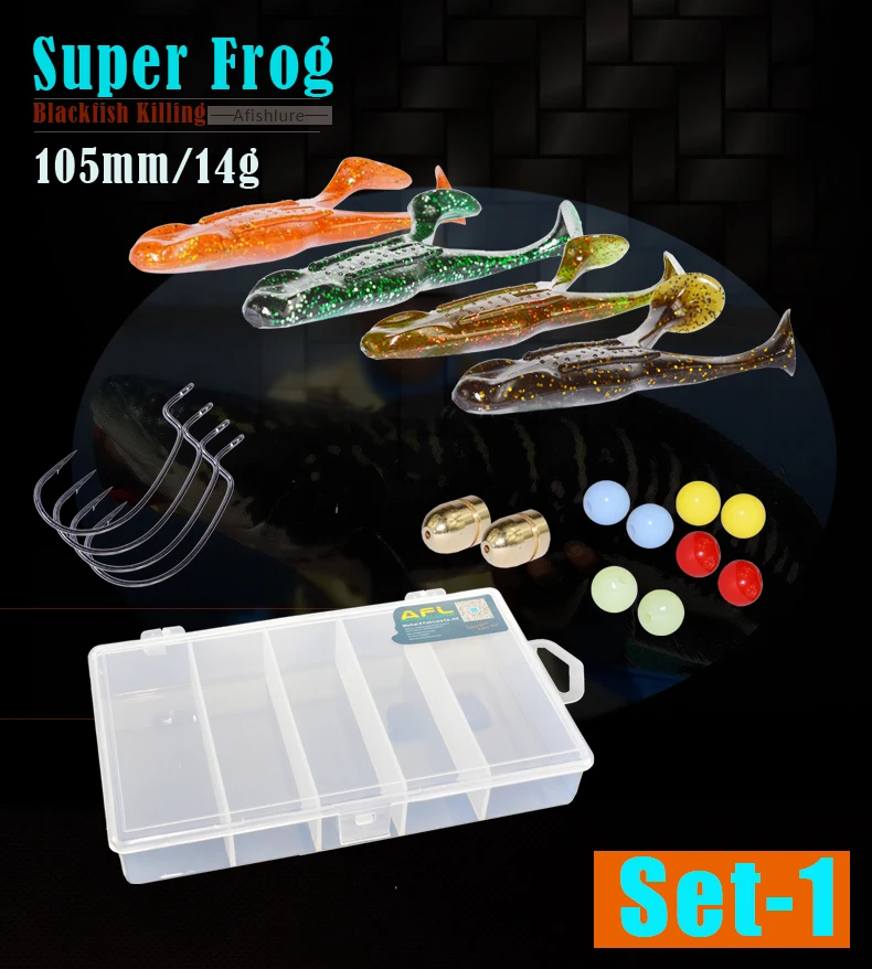 19pcs/pack Rayfrog Fishing Lure Set Black Fish Killing Soft Bait 105mm Artificial Bait Plastic Lure Leurre Souple
19pcs/pack Rayfrog Fishing Lure Set Black Fish Killing Soft Bait 105mm Artificial Bait Plastic Lure Leurre Souple