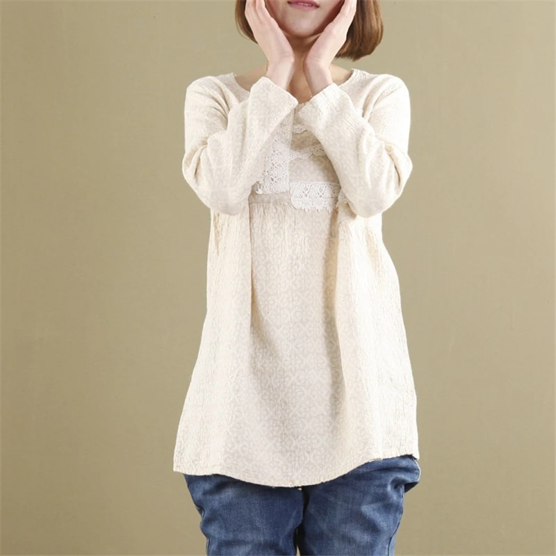 Johnature Women T-Shirts Print Floral Lace Sweet Mori Girl Clothes 2019 Spring New Casual Loose Cotton Linen Women Tops T-Shirts
Johnature Women T-Shirts Print Floral Lace Sweet Mori Girl Clothes 2019 Spring New Casual Loose Cotton Linen Women Tops T-Shirts