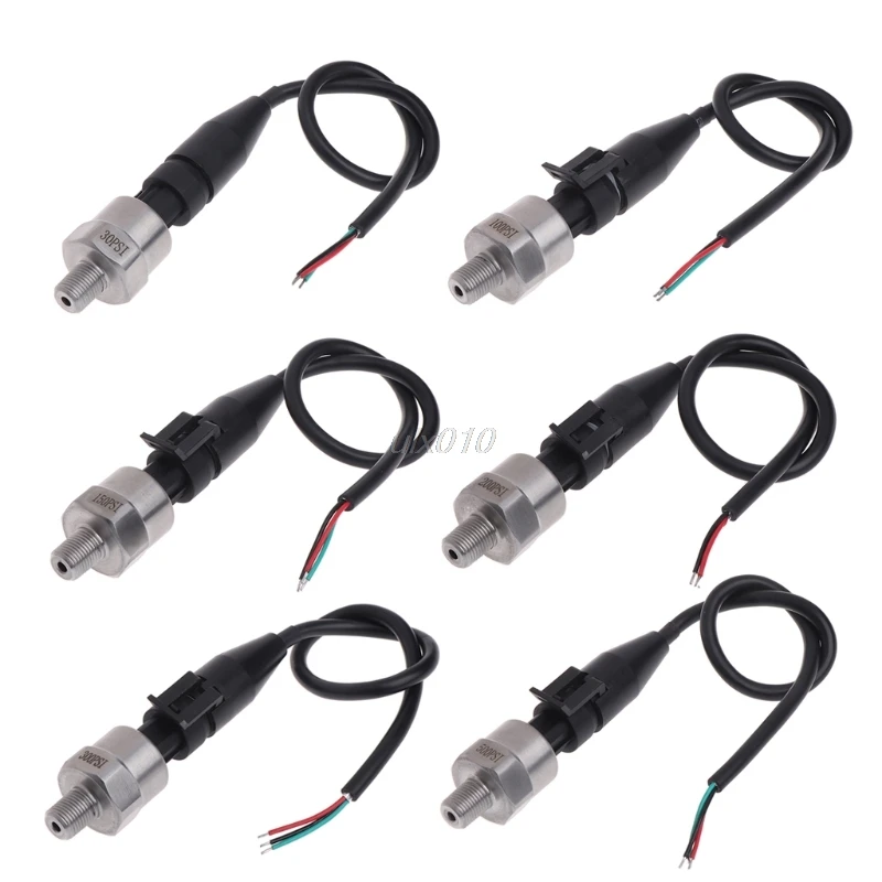 DC5V 1/8NPT Pressure Transducer Transmitter Sensor Stainless Steel Oil Air Water 30/100/150/200/300/500Psi Apr Drop ship
DC5V 1/8NPT Pressure Transducer Transmitter Sensor Stainless Steel Oil Air Water 30/100/150/200/300/500Psi Apr Drop ship