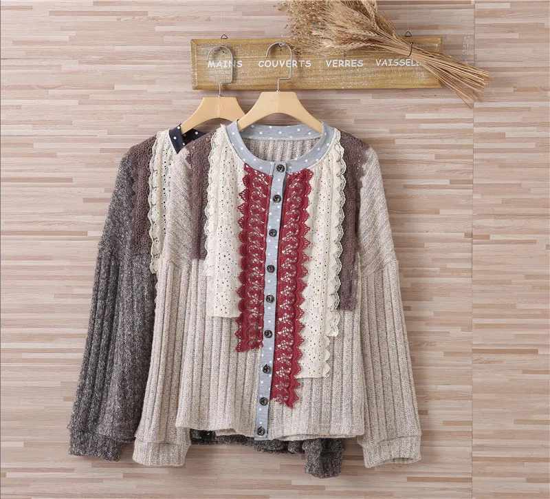 2018 Original Design Lace Patchwork Crochet Sweater Women Cardigan Female O-Neck Knitted Coat Slim Rntro Sweater Y03564
2018 Original Design Lace Patchwork Crochet Sweater Women Cardigan Female O-Neck Knitted Coat Slim Rntro Sweater Y03564