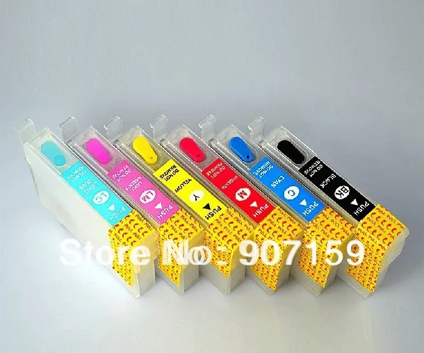Free shipping T0791 T0792 T0793 T0794 T0795 T0796 refillable ink cartridges for Epson Photo 1400/1500w/Artisan 1430 printers
Free shipping T0791 T0792 T0793 T0794 T0795 T0796 refillable ink cartridges for Epson Photo 1400/1500w/Artisan 1430 printers