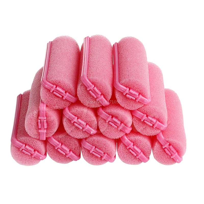 12Pcs Magicponge Foam Cushion Hairtyling Rollers Curlers Twist Tool Tong6