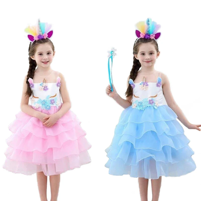 Fancy Child Unicorn Tulle Layered Tutu Dress Girls Birthday Party Unicorn Costume Kids Pageant Dancing Frock Christmas Clothing
Fancy Child Unicorn Tulle Layered Tutu Dress Girls Birthday Party Unicorn Costume Kids Pageant Dancing Frock Christmas Clothing