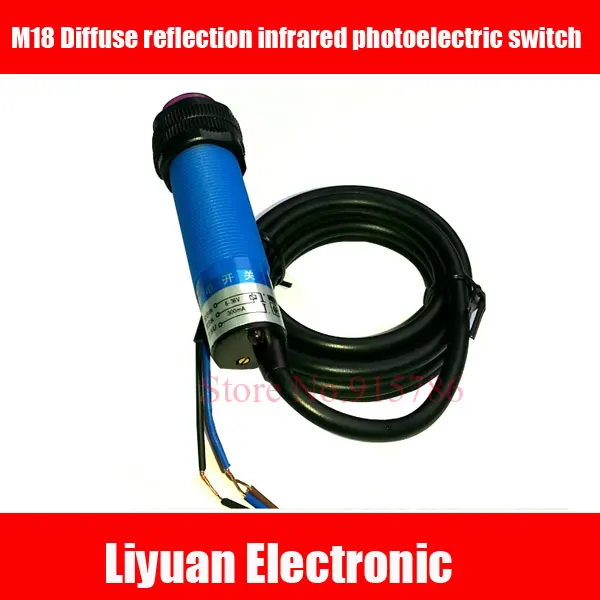 M18 Diffuse reflection infrared photoelectric switch 2m long-distance photoelectric sensor NPN three-wire normally open 6-36V
M18 Diffuse reflection infrared photoelectric switch 2m long-distance photoelectric sensor NPN three-wire normally open 6-36V