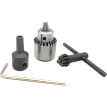 0.3mm to 4mm Drill Chuck Mount JT0 Taper Watchmakers Small Drill Bit Chuck Key Wrench With 5mm Mini Electric Motor Shaft Clamp
0.3mm to 4mm Drill Chuck Mount JT0 Taper Watchmakers Small Drill Bit Chuck Key Wrench With 5mm Mini Electric Motor Shaft Clamp