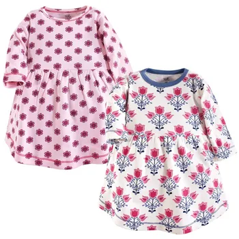 Children's Long Dress Sleeve Striped Print And Flower Print Dress 2PC 2019 New Summer Girls Dress vestido infantil A1 
Children's Long Dress Sleeve Striped Print And Flower Print Dress 2PC 2019 New Summer Girls Dress vestido infantil A1
