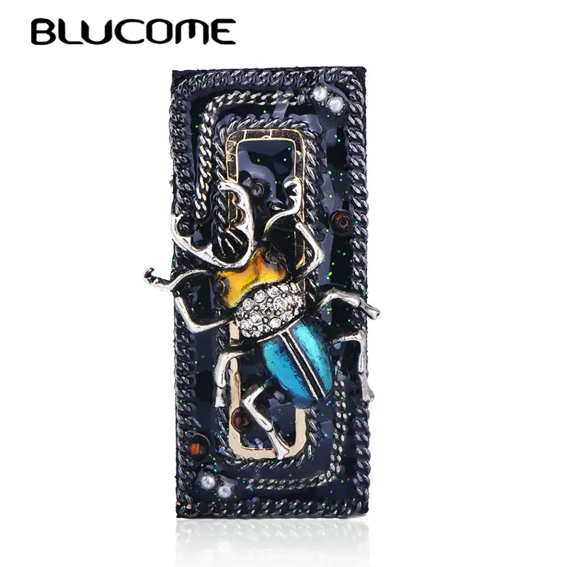 Blucome Personality Handmade Square Shape Beetle Cockroach Pattern Brooches Enamel Crystal Pins Women Clothes Pocket Decoration
Blucome Personality Handmade Square Shape Beetle Cockroach Pattern Brooches Enamel Crystal Pins Women Clothes Pocket Decoration