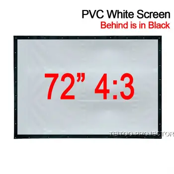 72 inches 4:3 Portable PVC Soft White-Black Projection Screen Curtain Film for Multimedia 3D HD LCD LED DLP Movie Data Projector
72 inches 4:3 Portable PVC Soft White-Black Projection Screen Curtain Film for Multimedia 3D HD LCD LED DLP Movie Data Projector