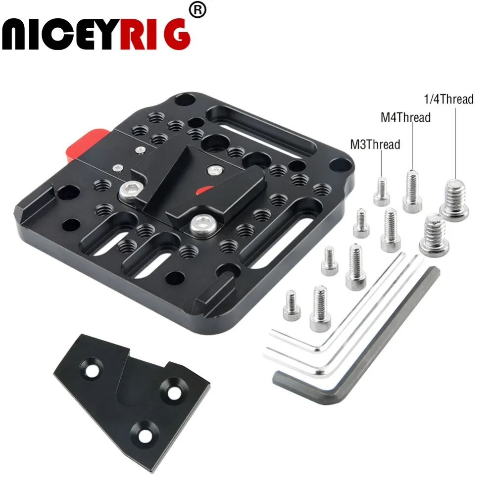 NICEYRIG Battery Cheese Plate V-Lock Assembly Kit Quick Release Plate Set Battery Base Standard V-Lock Camera Rig Accessories
NICEYRIG Battery Cheese Plate V-Lock Assembly Kit Quick Release Plate Set Battery Base Standard V-Lock Camera Rig Accessories