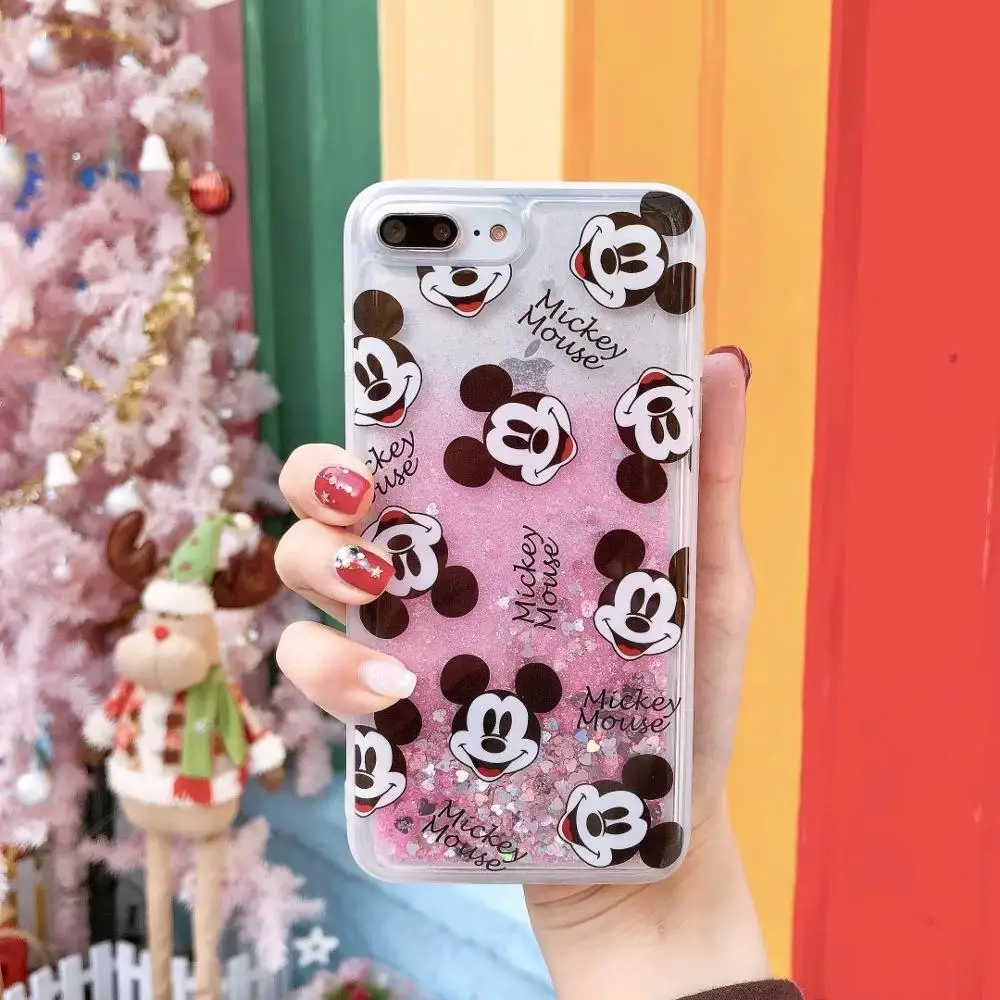 Chic Funny Disny Mickey Daisy Duck Liquid Quicksand Flowing Back Full Cover Phone Case For iPhoneX 8/6s 7plus Skin Shell Protect
Chic Funny Disny Mickey Daisy Duck Liquid Quicksand Flowing Back Full Cover Phone Case For iPhoneX 8/6s 7plus Skin Shell Protect