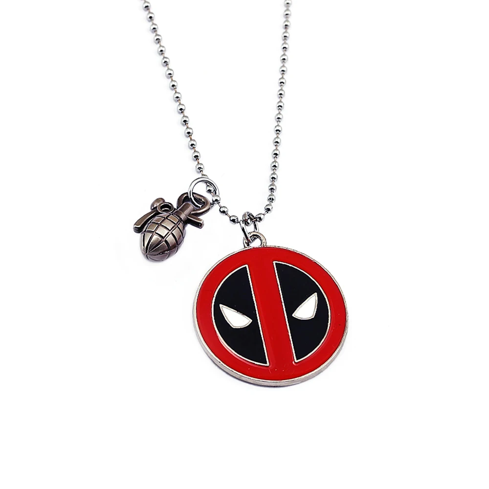 Movie Deadpool Necklace New Fashion Pendant Bead Chain collares Necklaces Stainless Steel Accessories Jewelry
Movie Deadpool Necklace New Fashion Pendant Bead Chain collares Necklaces Stainless Steel Accessories Jewelry