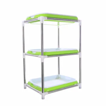 Silver Single Row 2/3-Tier Stainless Steel Seedling Tray Stand Multilayer Plant Pot Stand Grow Plant Hydroponics System to Grow
Silver Single Row 2/3-Tier Stainless Steel Seedling Tray Stand Multilayer Plant Pot Stand Grow Plant Hydroponics System to Grow