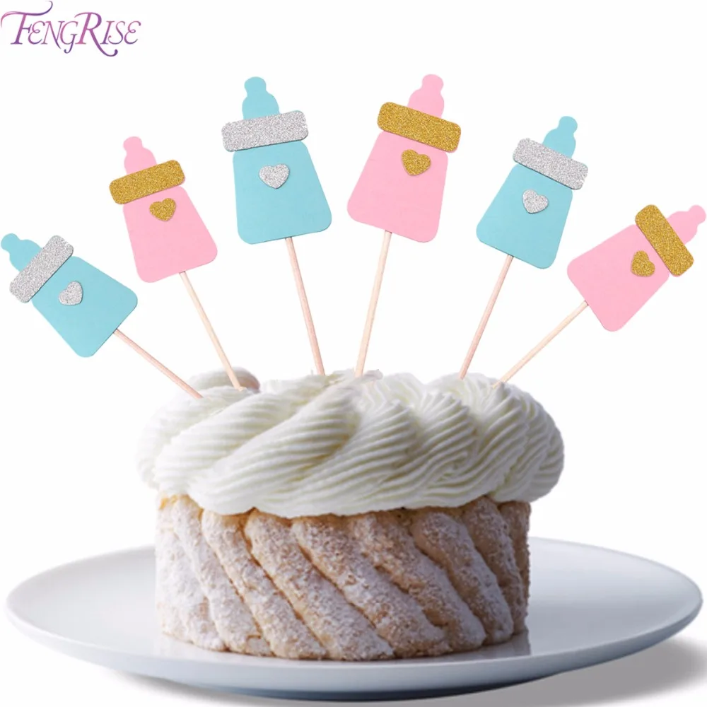 FENGRISE Feeding Bottle Cupcake Topper Baby Shower Its A Boy Girl Kids Birthday Cake Toppers Blue Pink Party Decoration Supplies
FENGRISE Feeding Bottle Cupcake Topper Baby Shower Its A Boy Girl Kids Birthday Cake Toppers Blue Pink Party Decoration Supplies