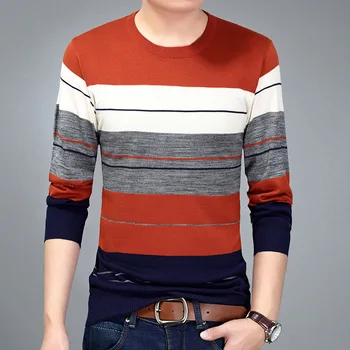 Fall 2019 new long-sleeved round collar stripe turtleneck sweaters knitted sweater youth cultivate one's morality
Fall 2019 new long-sleeved round collar stripe turtleneck sweaters knitted sweater youth cultivate one's morality