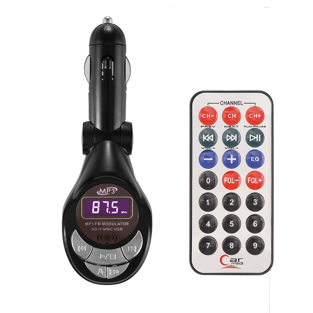 TiOODRE FM Transmitter Hot LCD Wireless FM Transmitter Car Kit MP3 Player Support USB SD MMC Slot with 16-bit large LCD screen
TiOODRE FM Transmitter Hot LCD Wireless FM Transmitter Car Kit MP3 Player Support USB SD MMC Slot with 16-bit large LCD screen