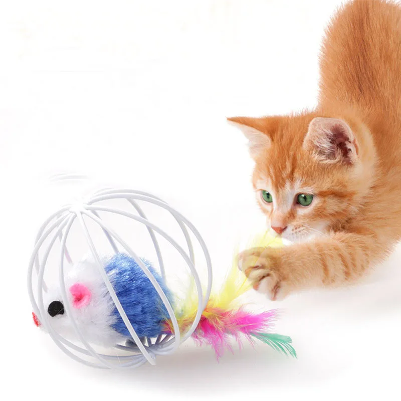 Cat Toy Iron Cage Mouse Feather Plush Mouse Cat Toys Interactive Kitten Playing Funny Mice Mouse Toys For Cats Pet Animals Toys
Cat Toy Iron Cage Mouse Feather Plush Mouse Cat Toys Interactive Kitten Playing Funny Mice Mouse Toys For Cats Pet Animals Toys