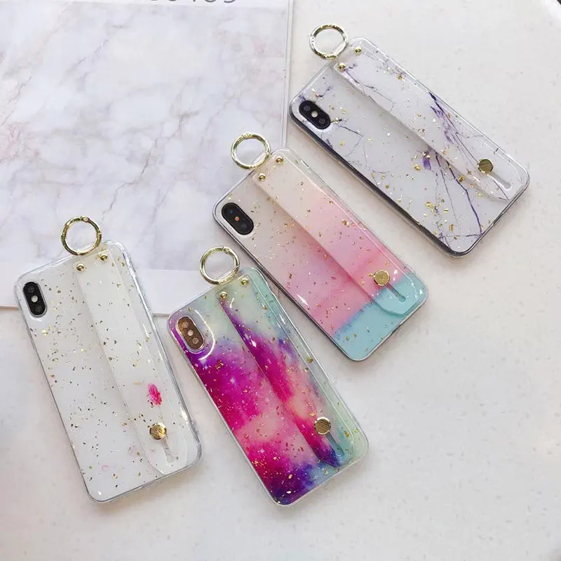 Boucho Wrist Strap Soft TPU Phone Case For iphone 8 6 6s 7 plus Capa Case For iphone Xs Xs max XR X Marble Gold Foil Holder Case
Boucho Wrist Strap Soft TPU Phone Case For iphone 8 6 6s 7 plus Capa Case For iphone Xs Xs max XR X Marble Gold Foil Holder Case