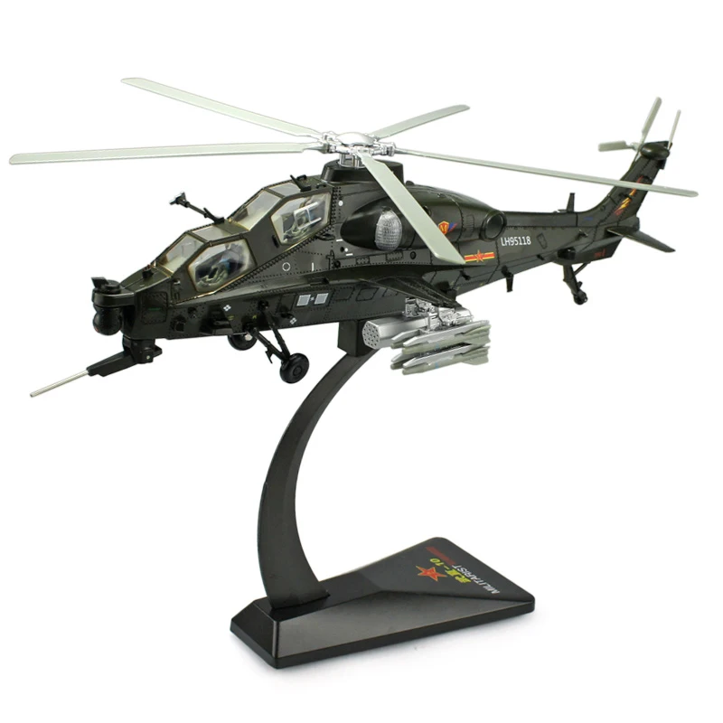 1:48 model of military WZ 10 aircraft armed helicopter simulation Wu Zhishi metal alloy ornaments
1:48 model of military WZ 10 aircraft armed helicopter simulation Wu Zhishi metal alloy ornaments