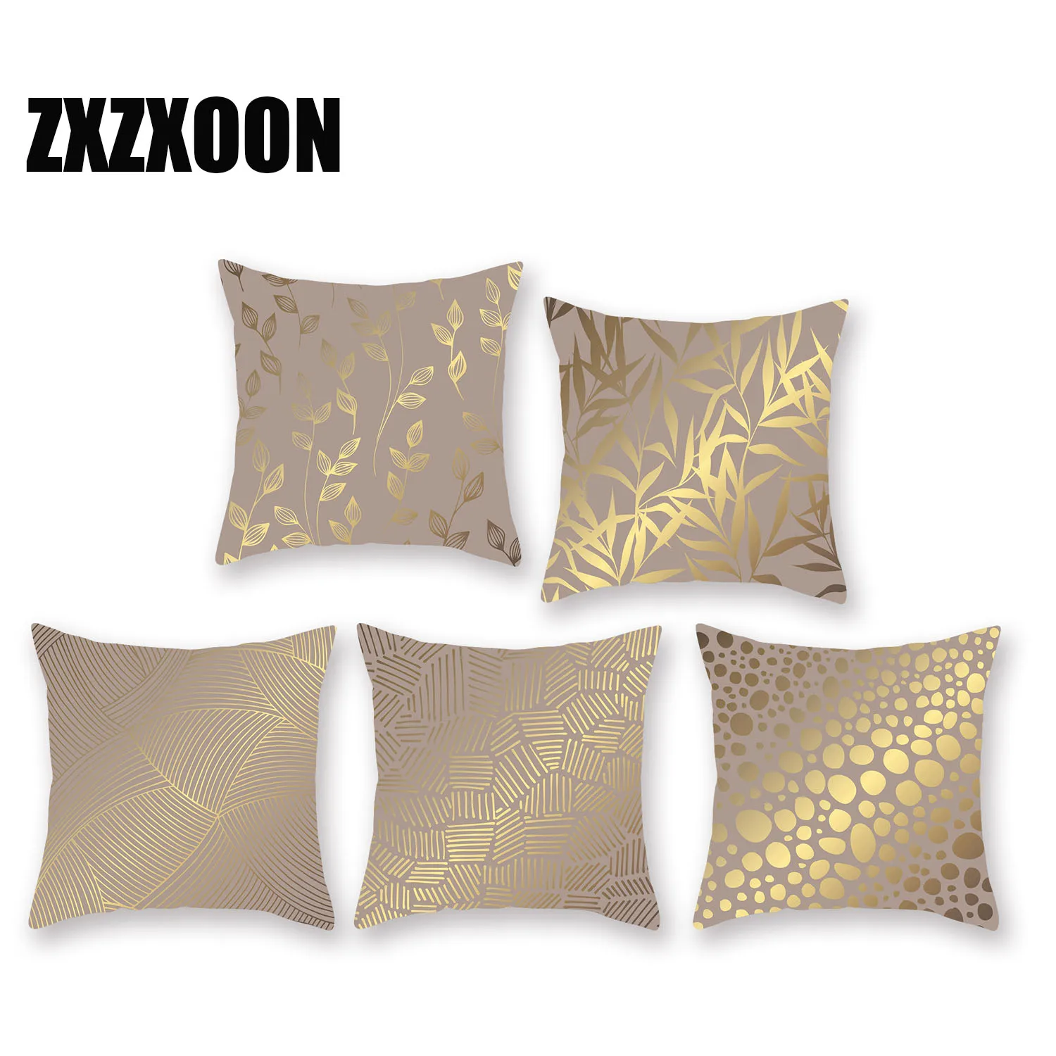 Decorative Throw Pillows Case Gold Geometric Trees Polyester Cushion Cover for Sofa Home Capa De Almofadas 45x45cm
Decorative Throw Pillows Case Gold Geometric Trees Polyester Cushion Cover for Sofa Home Capa De Almofadas 45x45cm