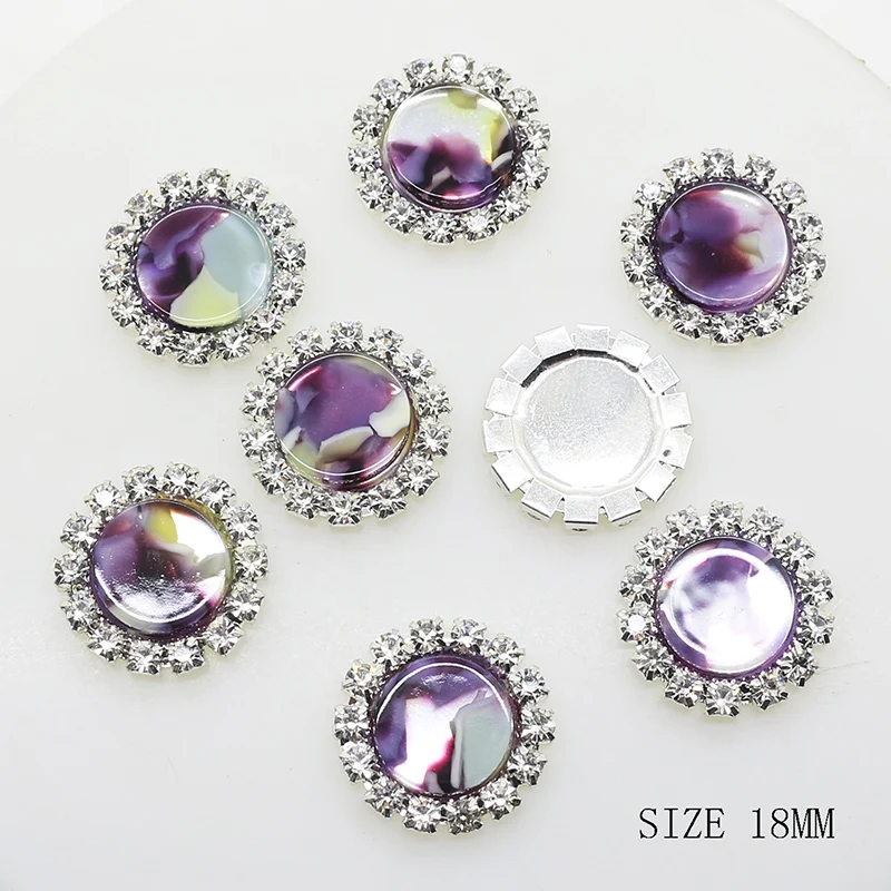 10pcs/lot 18mm Chic Purple Alloy Button Rhinestone Resin Button Wedding Decorative DIY Baby Girl Hair Jewelry Accessories
10pcs/lot 18mm Chic Purple Alloy Button Rhinestone Resin Button Wedding Decorative DIY Baby Girl Hair Jewelry Accessories